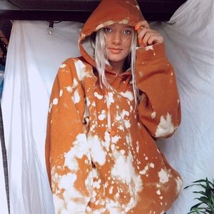 Columbia hoodie, hand dyed